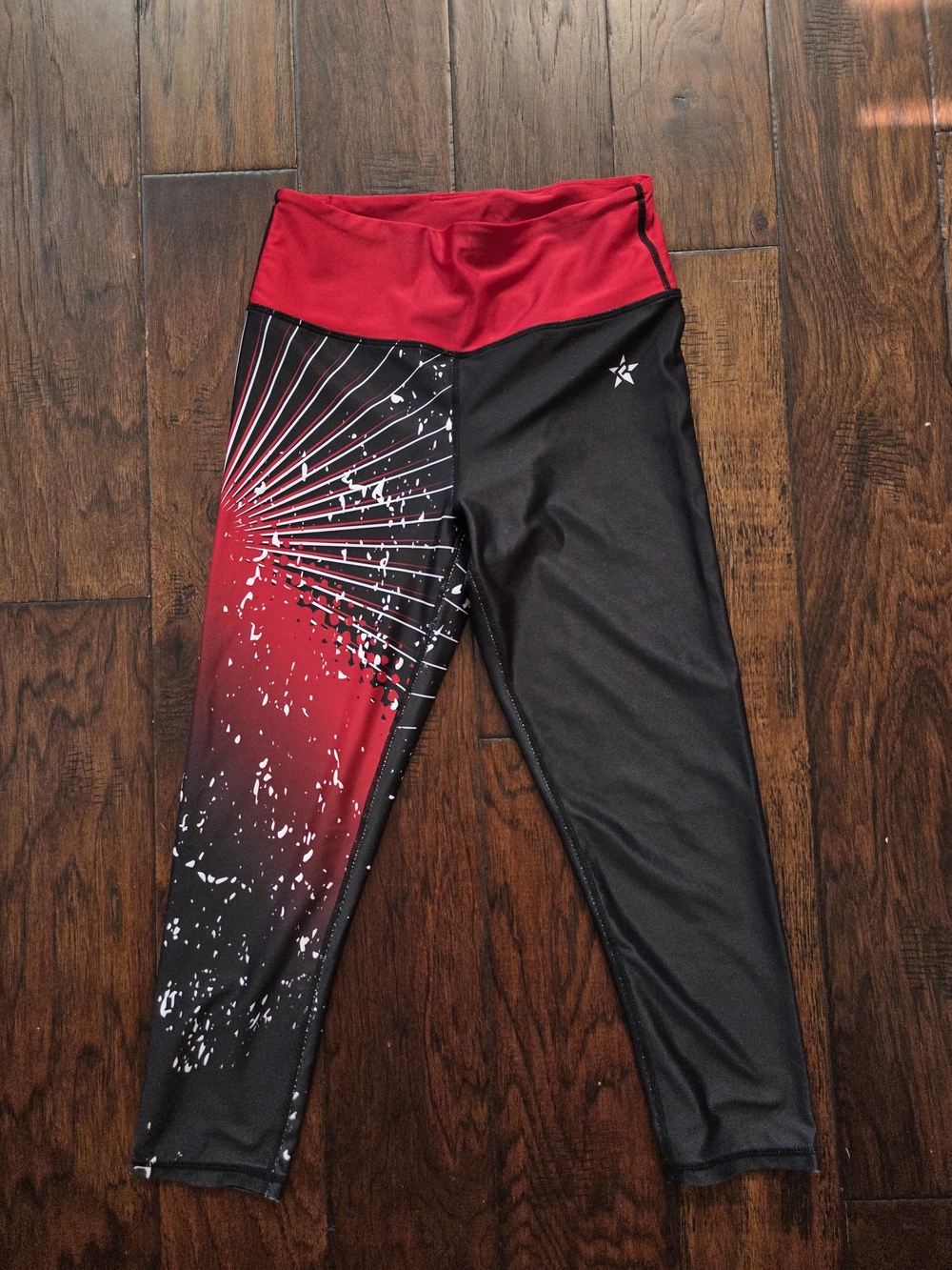 Rebel Athletic Cheer Blue Capri Leggings Size Adult S